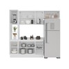 Cozinha Completa Amara 8 Portas 3 Gavetas 40250096 Branco/Azul - Politorno