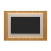 Painel para TV Até 70 Polegadas Cisne 2.2 Ripado com Led Tauari/Off White - Pnr Móveis