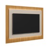 Painel para TV Até 70 Polegadas Cisne Ripado com Led Tauari/Off White - Pnr Móveis