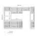 Cozinha Completa Amara 10 Portas 4 Gavetas 40250098 Branco - Politorno