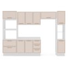 Cozinha Completa Amara 10 Portas 4 Gavetas 40250098 Creme/Branco - Politorno