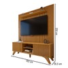 Rack com Painel para TV Até 75 Polegadas Gaia Paris 2 Portas Naturalle - Mavaular