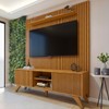 Rack com Painel para TV Até 75 Polegadas Gaia Paris 2 Portas Naturalle - Mavaular