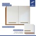 Lavanderia Completa São Gonçalo 4 Portas 6 Prateleiras Nature/Off White - Kaiki Móveis