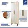 Lavanderia Completa São Gonçalo 4 Portas 6 Prateleiras Nature/Off White - Kaiki Móveis