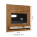 Painel para TV Até 75 Polegadas Sydnei 2 Portas 260 Cm Nature/Off White - Pnr Móveis