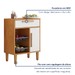 Armário de Cozinha 1 Porta 1 Gaveta com Fruteira Nature/Off White - Kaiki Móveis