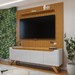 Rack com Painel para TV Até 75 Polegadas Grécia Paris 4 Portas Off White/Naturalle - Mavaular