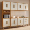 Cozinha Completa Lorena 15 Portas 2 Gavetas Nature/Off White - Kaiki Móveis