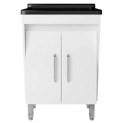 Armário Multiuso Irene com Cuba 2 Portas Branco - Pnr Móveis