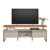 Rack para TV Até 70 Polegadas Emerald 2 Portas Nature/Off White - Pnr Móveis