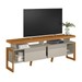 Rack para TV Até 70 Polegadas Emerald 2 Portas Nature/Off White - Pnr Móveis