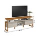 Rack para TV Até 70 Polegadas Emerald 2 Portas Nature/Off White - Pnr Móveis