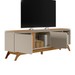 Rack para TV Até 70 Polegadas Street 2 Portas Nature/Off White - Pnr Móveis
