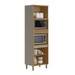 Torre Quente Renard 4 Portas 100% Mdf Jequitibá/Gris Fosco - Pnr Móveis