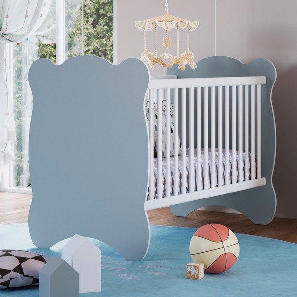 Berço com Armação Mosquiteiro Azul 7000 - Percasa