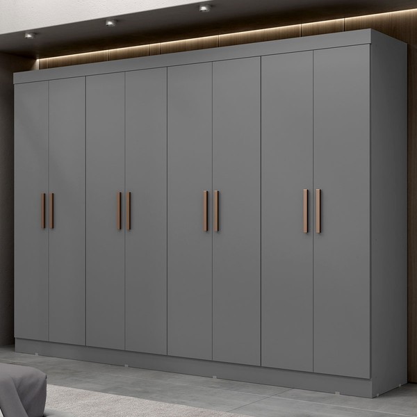 Guarda-Roupa Casal Paris 8 Portas 4 Gavetas Onix - Maxel