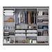 Guarda-Roupa Casal Paris 8 Portas 4 Gavetas Onix - Maxel
