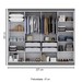 Guarda-Roupa Casal Paris 8 Portas 4 Gavetas Onix - Maxel