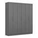 Guarda-Roupa Casal Paris 6 Portas 2 Gavetas Onix - Maxel