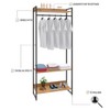 Closet Fine Plus 3 Prateleiras Lâmina Mel/Preto - Pnr Móveis