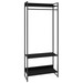 Closet Fine Plus 3 Prateleiras Preto ônix/Preto - Pnr Móveis