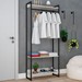 Closet Fine Plus 3 Prateleiras Snow/Preto - Pnr Móveis