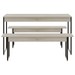 Mesa  de Jantar 4 Lugares Néctar Snow/Preto - Pnr Móveis