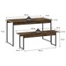 Mesa de Jantar 4 Lugares Néctar Carvalho Dark/Preto - Pnr Móveis