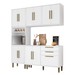 Cozinha Compacta Lorena 11 Portas 2 Gavetas 2580 Branco - Kaiki Móveis