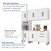 Cozinha Compacta Lorena 11 Portas 2 Gavetas 2580 Branco - Kaiki Móveis