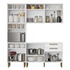 Cozinha Compacta Lorena 11 Portas 2 Gavetas 2580 Branco - Kaiki Móveis