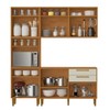 Cozinha Compacta Lorena 11 Portas 2 Gavetas 2580 Nature/Off White - Kaiki Móveis