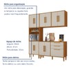 Cozinha Compacta Lorena 11 Portas 2 Gavetas 2580 Nature/Off White - Kaiki Móveis