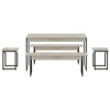 Mesa de Jantar Néctar 6 Lugares Snow/Preto  - Pnr Móveis