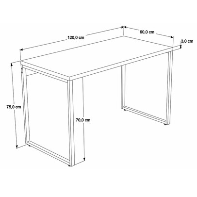 Mesa Escrivaninha Win Nogal - Pnr Móveis