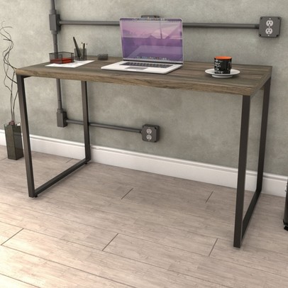 Mesa Escrivaninha Office Win Carvalho Dark - Pnr Móveis