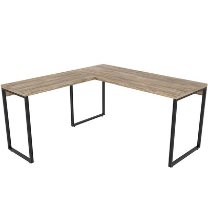 Mesa para Escritório de Canto em L Win Carvalho - Pnr Móveis