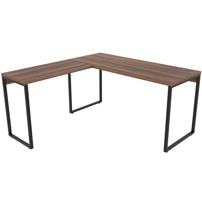 Mesa para Escritório de Canto em L Win Nogal - Pnr Móveis