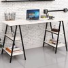 Mesa para Escritório Win 4 Prateleiras Snow - Pnr Móveis
