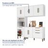 Cozinha Compacta Lorena 10 Portas 2 Gavetas com Fruteira Branco - Kaiki Móveis