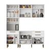 Cozinha Compacta Lorena 10 Portas 2 Gavetas com Fruteira Branco - Kaiki Móveis