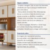 Cozinha Compacta Lorena 10 Portas 2 Gavetas com Fruteira Nature/Off White - Kaiki Móveis