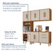 Cozinha Compacta Lorena 10 Portas 2 Gavetas com Fruteira Nature/Off White - Kaiki Móveis