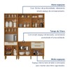 Cozinha Compacta Lorena 10 Portas 2 Gavetas com Fruteira Nature/Off White - Kaiki Móveis