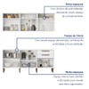 Cozinha Compacta Lorena 11 Portas 2 Gavetas Branco - Kaiki Móveis