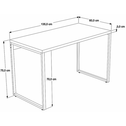 Mesa para Escritório Office Win Snow - Pnr Móveis