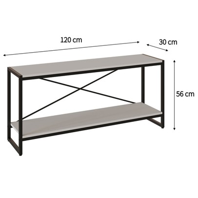 Rack para TV Até 50 Polegadas Leader 1 Prateleira Branco Chess/Preto - Pnr Móveis