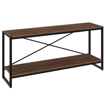 Rack para TV Até 50 Polegadas Leader 1 Prateleira Nogal/Preto - Pnr Móveis