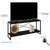 Rack para TV Até 50 Polegadas Leader 1 Prateleira Preto ônix/Preto - Pnr Móveis